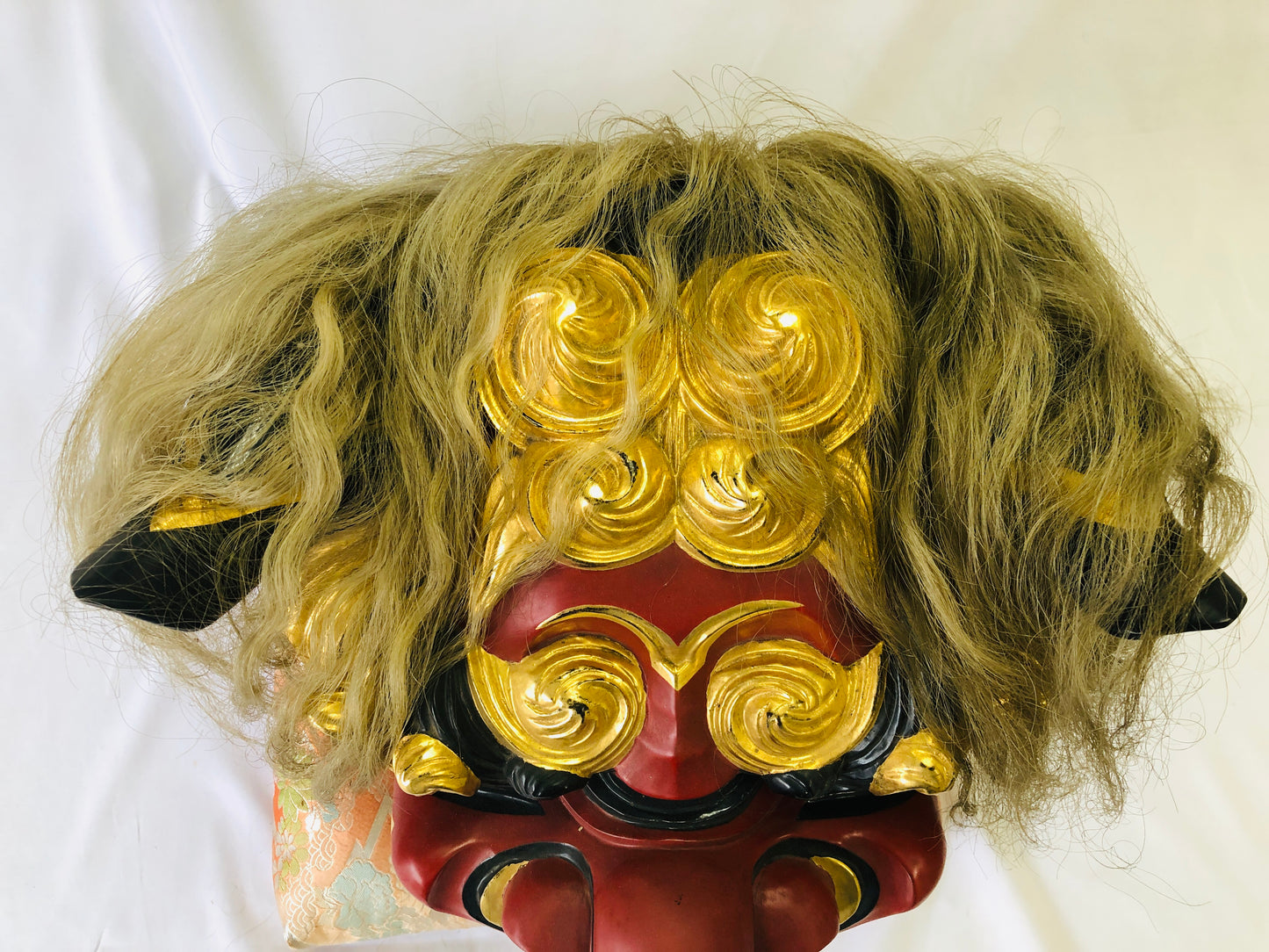 Y4951 OKIMONO big Lion dance festival tools Japan antique traditional vintage