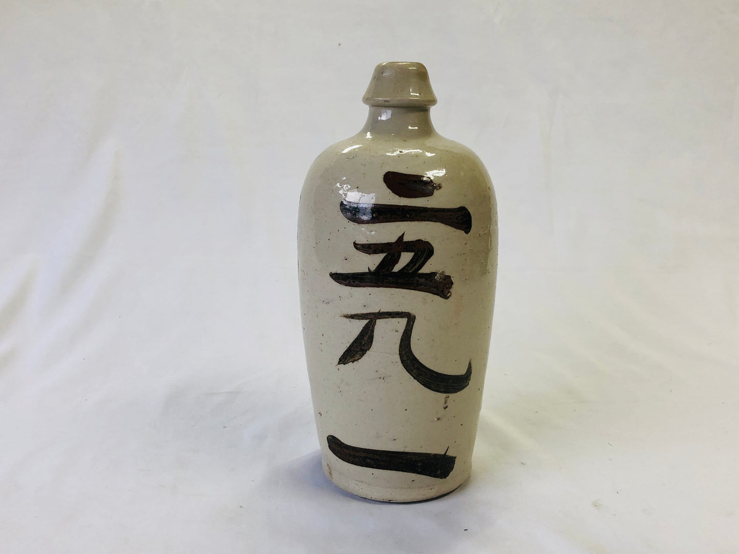Y4955 CHOUSHI ceramic Tokkuri Sake bottle Japan antique vintage pot container