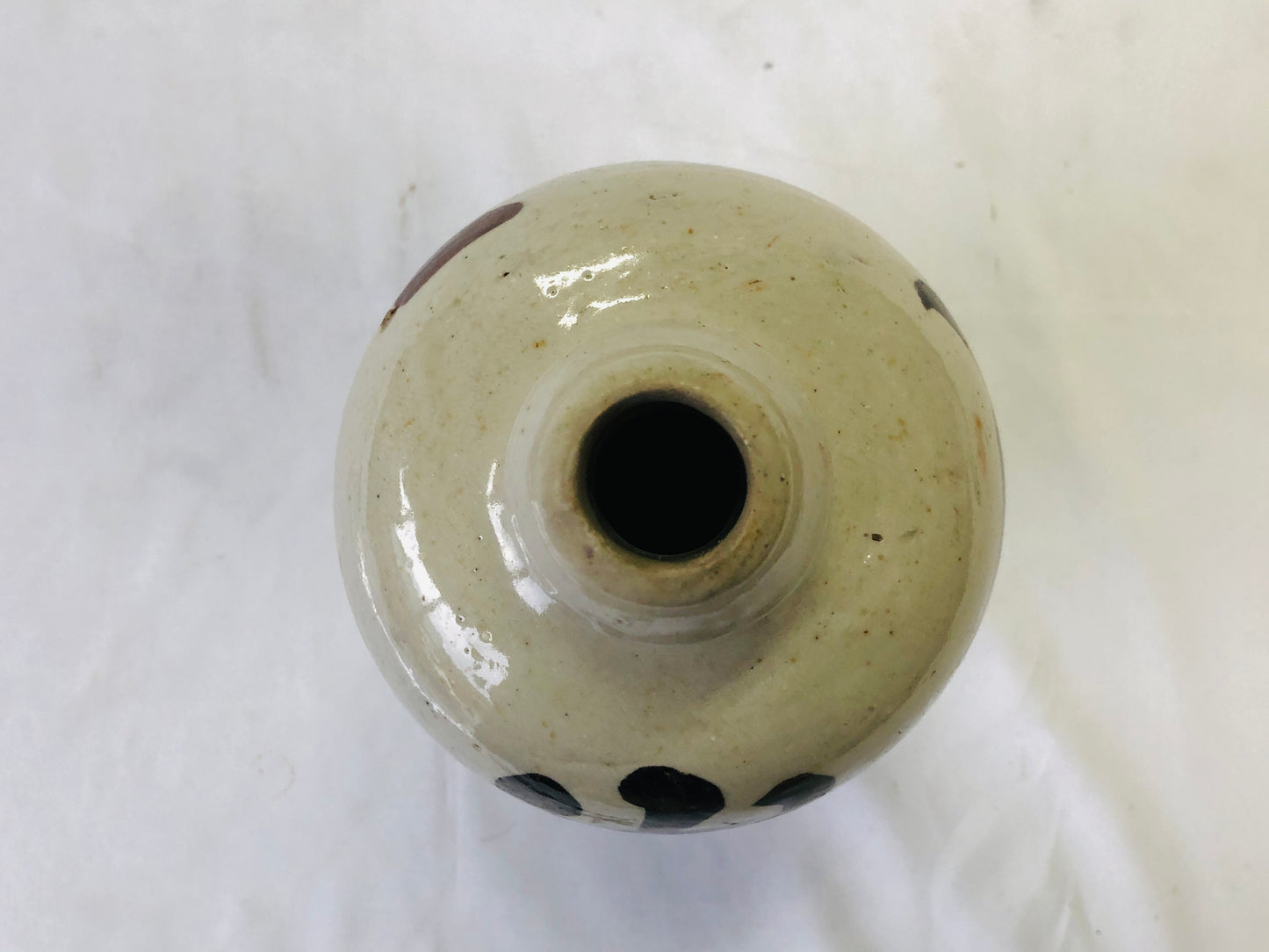 Y4955 CHOUSHI ceramic Tokkuri Sake bottle Japan antique vintage pot container