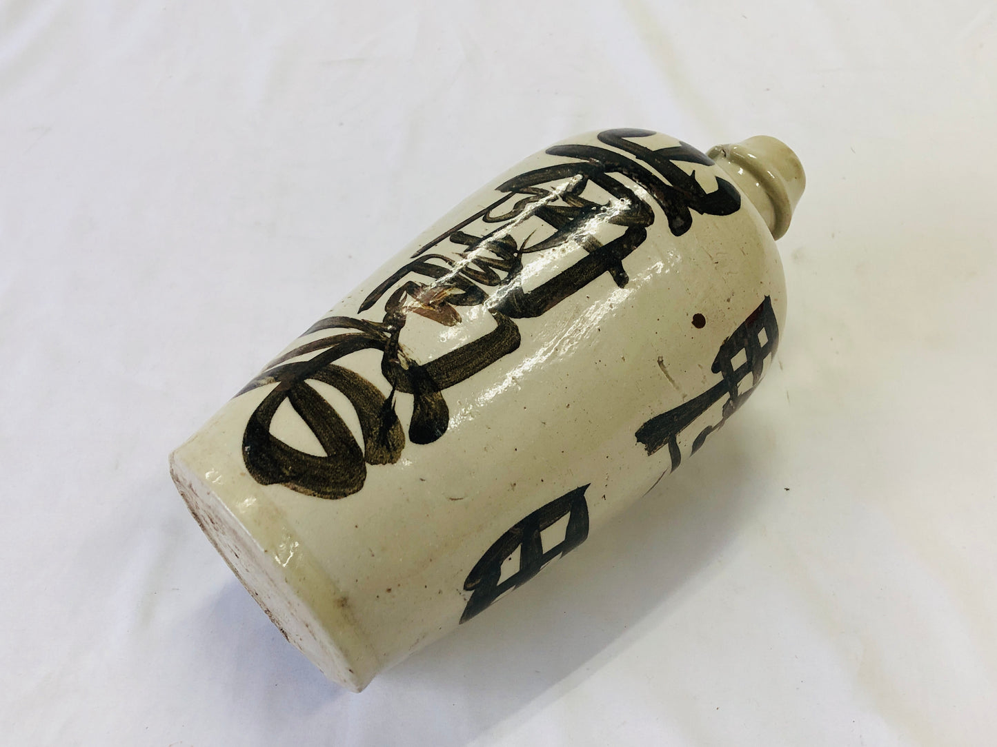 Y4955 CHOUSHI ceramic Tokkuri Sake bottle Japan antique vintage pot container