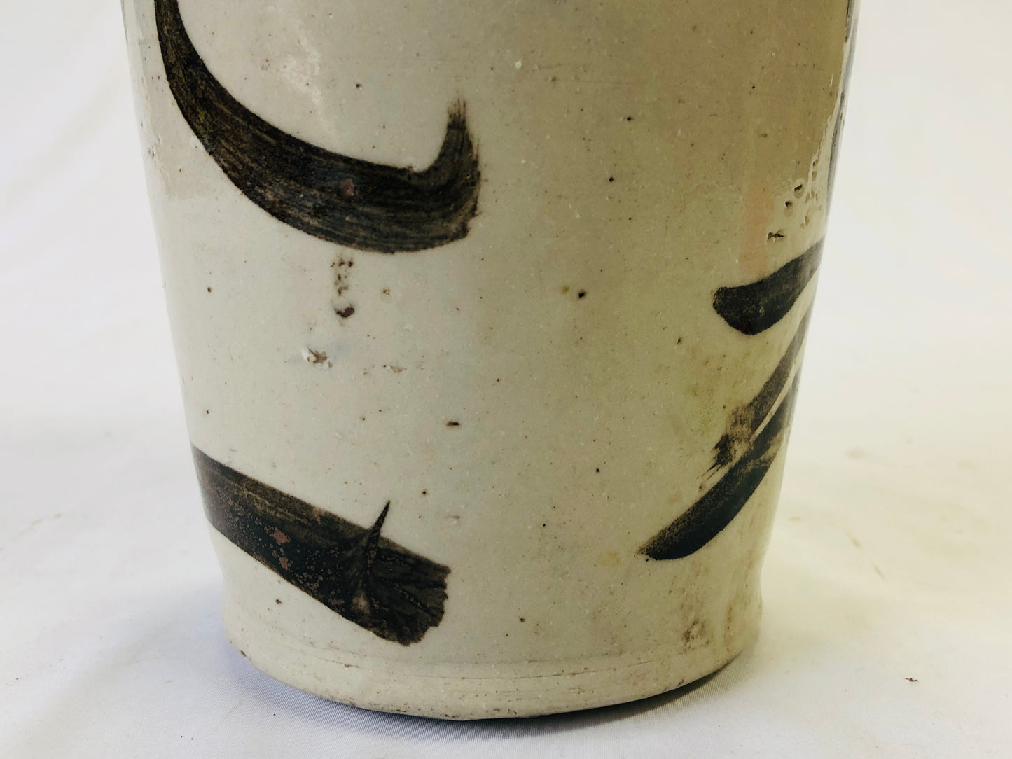 Y4955 CHOUSHI ceramic Tokkuri Sake bottle Japan antique vintage pot container