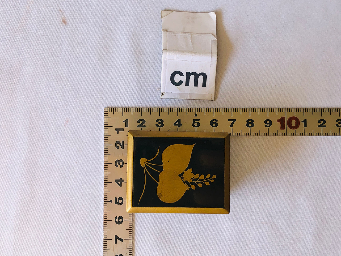 Y4956 BOX Makie incense case storage Japan antique aroma aromatherapy vintage