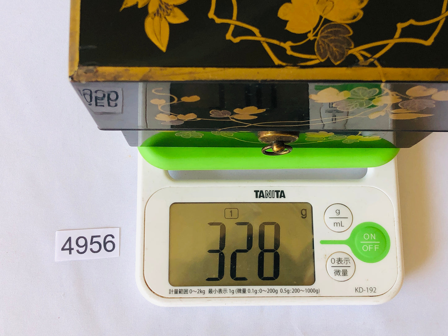 Y4956 BOX Makie incense case storage Japan antique aroma aromatherapy vintage
