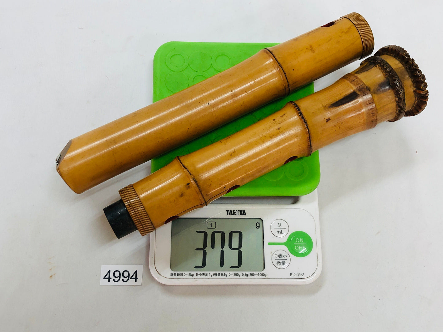Y4994 SHAKUHACHI Bamboo flute Tozan style Japan antique traditional instrument