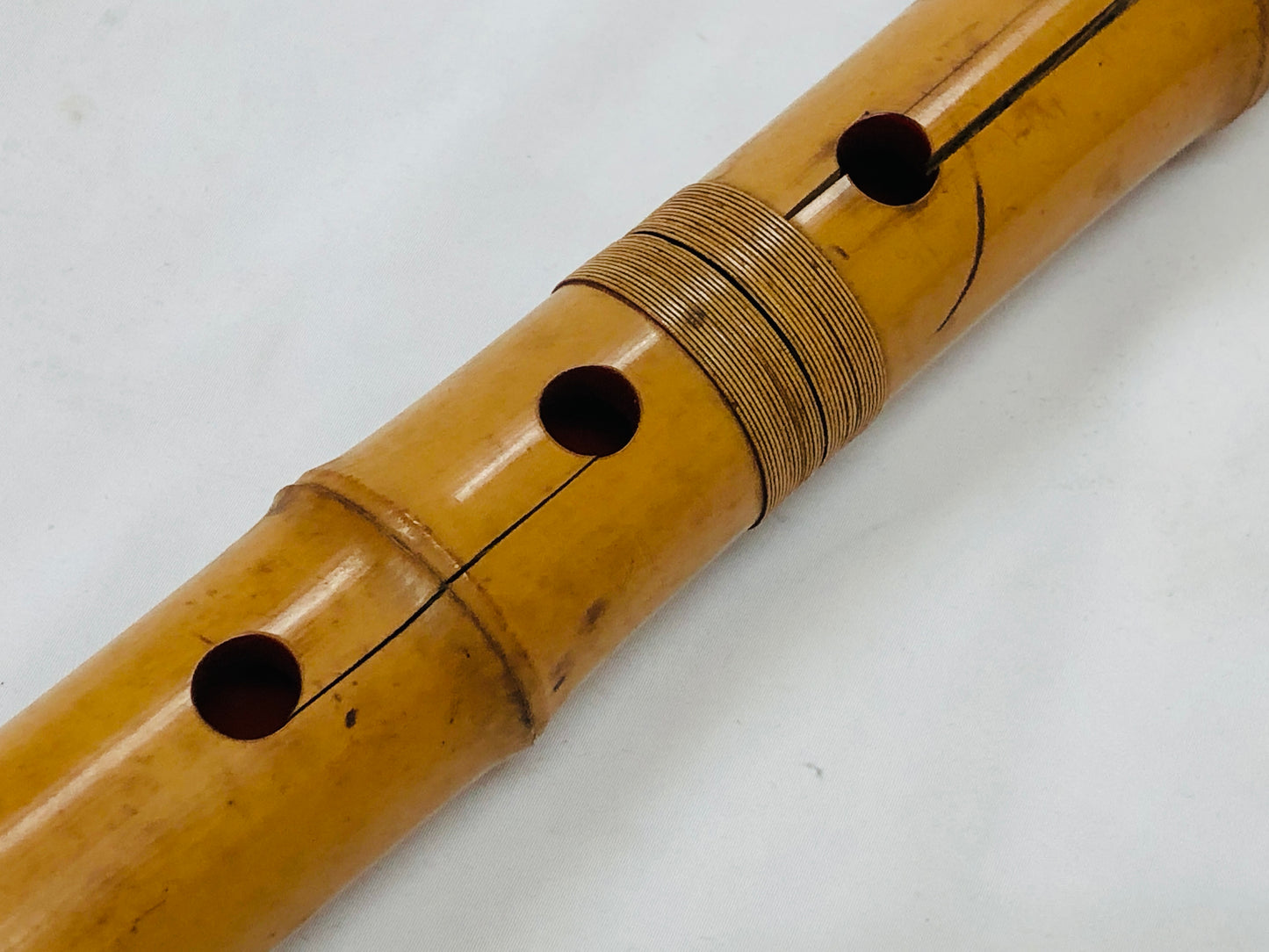 Y4994 SHAKUHACHI Bamboo flute Tozan style Japan antique traditional instrument