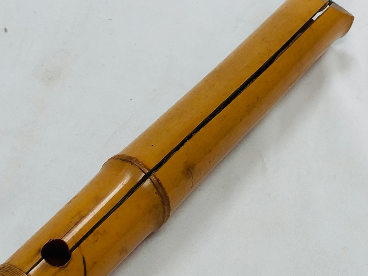 Y4994 SHAKUHACHI Bamboo flute Tozan style Japan antique traditional instrument