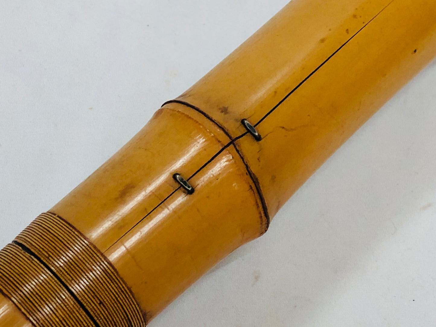 Y4994 SHAKUHACHI Bamboo flute Tozan style Japan antique traditional instrument