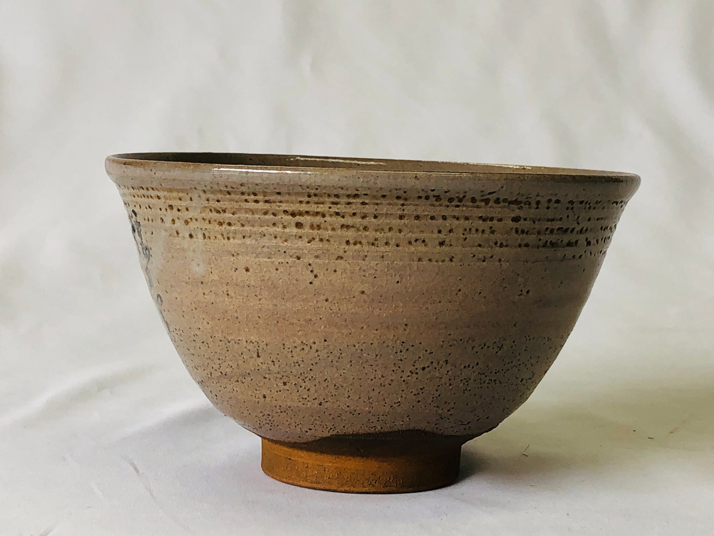 Y5008 CHAWAN Tsurumai-ware signed box Japan antique tea ceremony pottery bowl