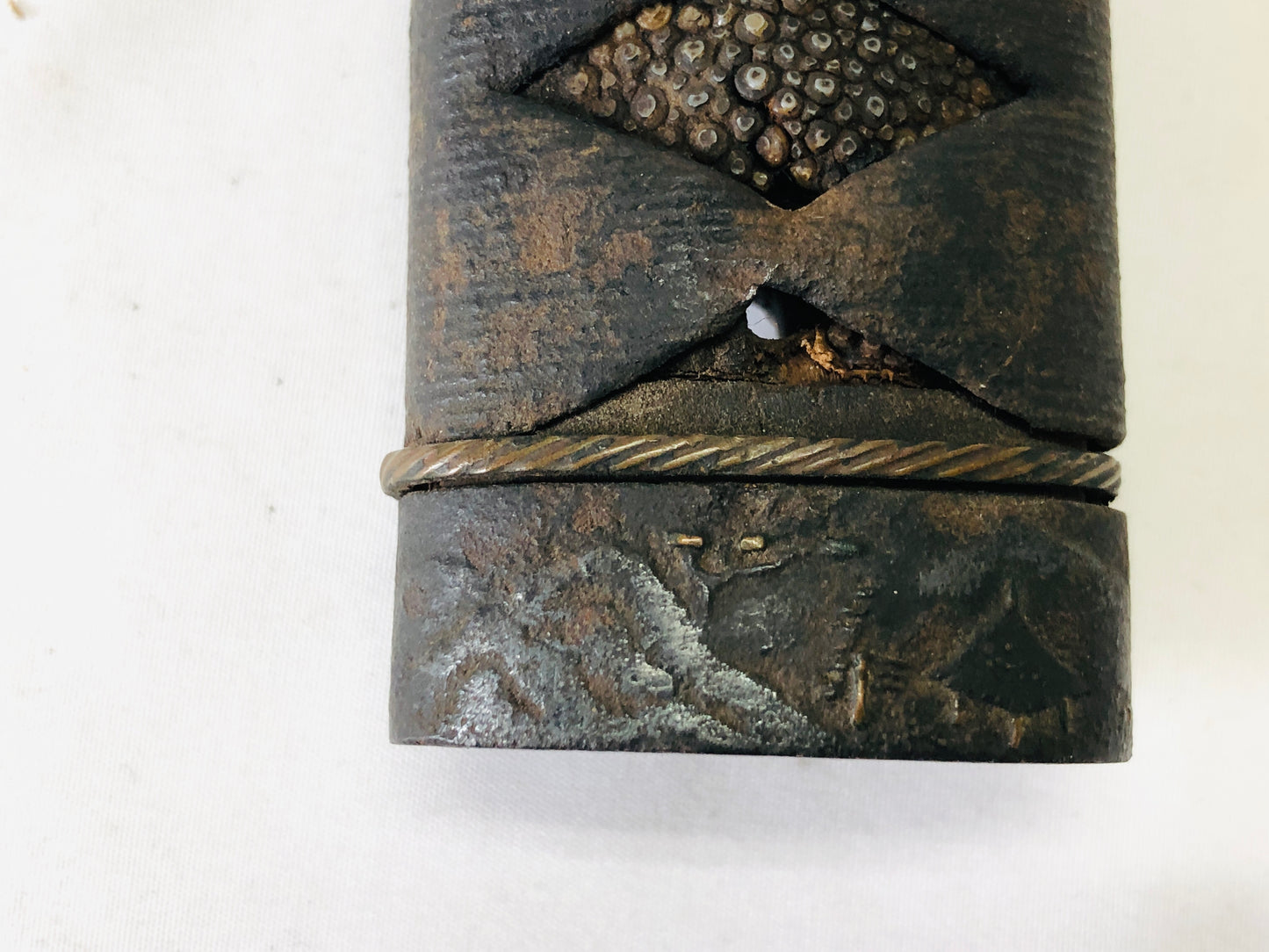 Y5104 TSUKA Japanese samurai sword Koshirae tsuba antique Katana vintage