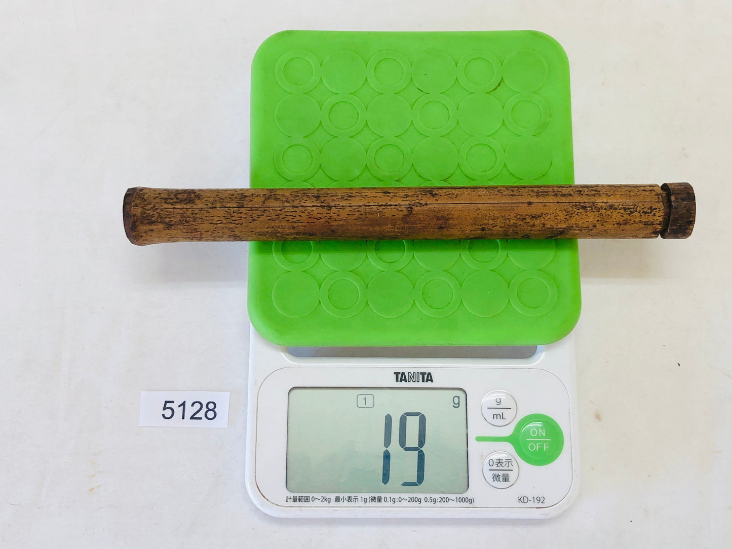 Y5128 TEA SCOOP bamboo Matcha spoon signed case Japan Tea Ceremony antique