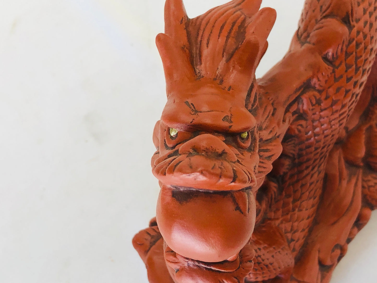Y5166 OKIMONO Tokoname-ware Dragon figure figurine Japan antique interior decor