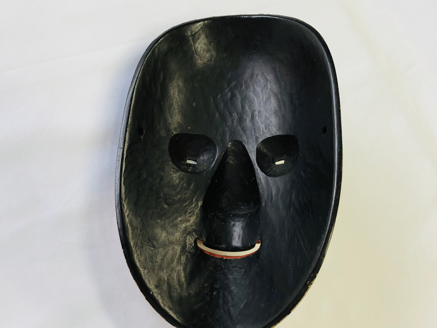 Y5181 NOH MASK wood carving ko-omote young girl Japan antique omen dance drama