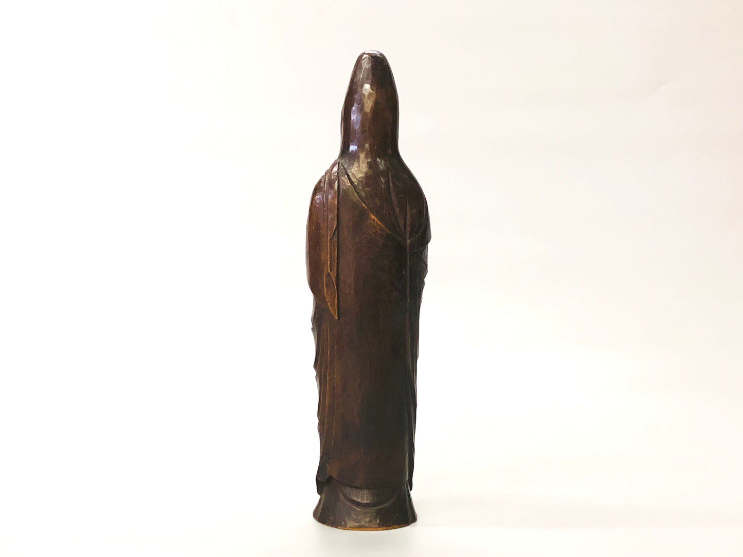 Y5269 STATUE wood carving Buddha figure figurine Japan vintage antique interior