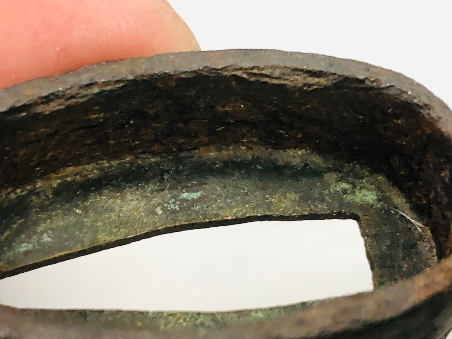Y5311 FUCHIGASHIRA katana Japanese sword fittings Iron inlay Japan antique