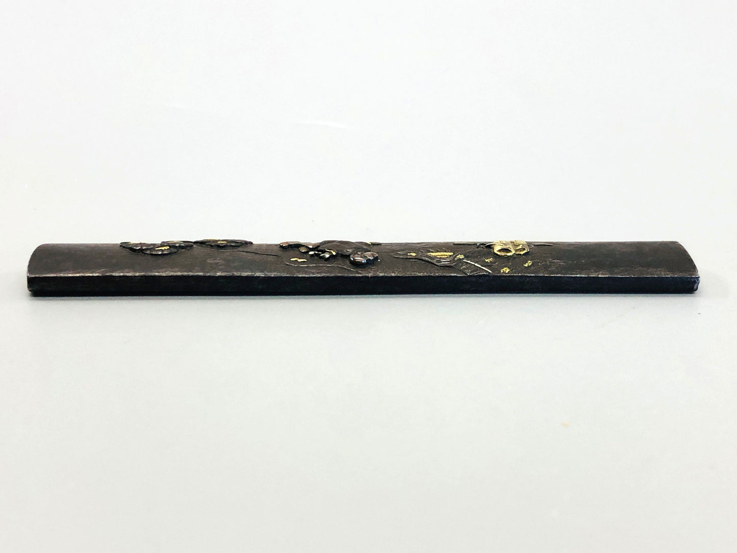 Y5313 TSUKA Kogatana small sword Iron inlay person box Japan Koshirae antique