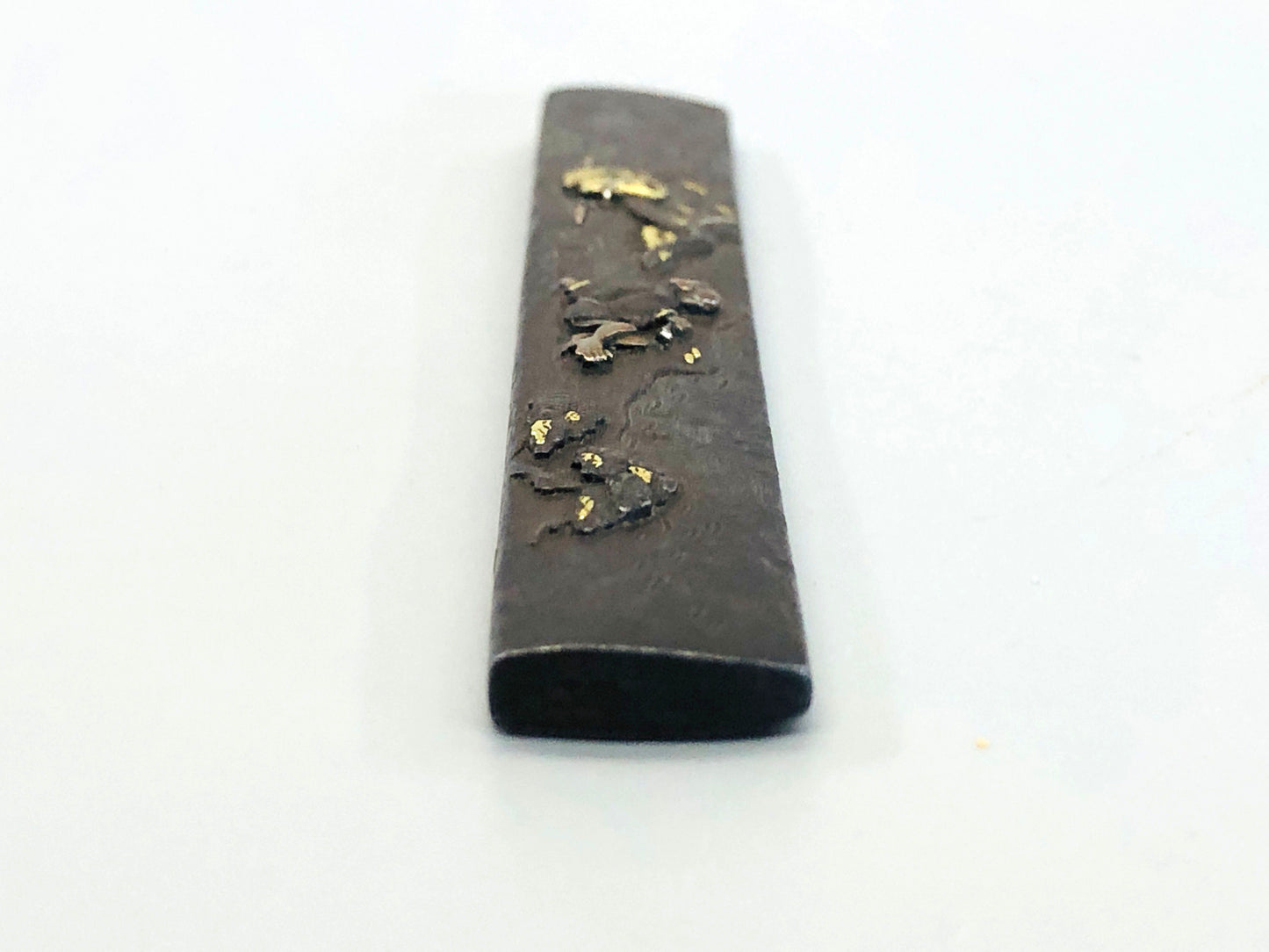 Y5313 TSUKA Kogatana small sword Iron inlay person box Japan Koshirae antique