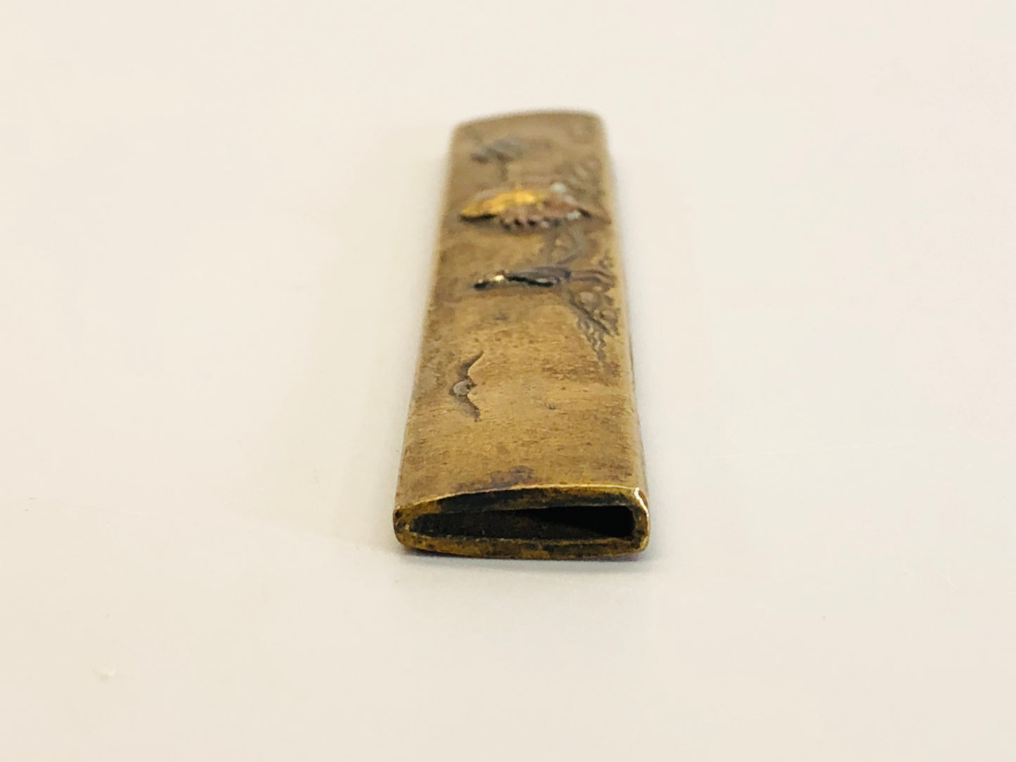 Y5314 TSUKA Kogatana small sword Copper inlay horse box Japan Koshirae antique