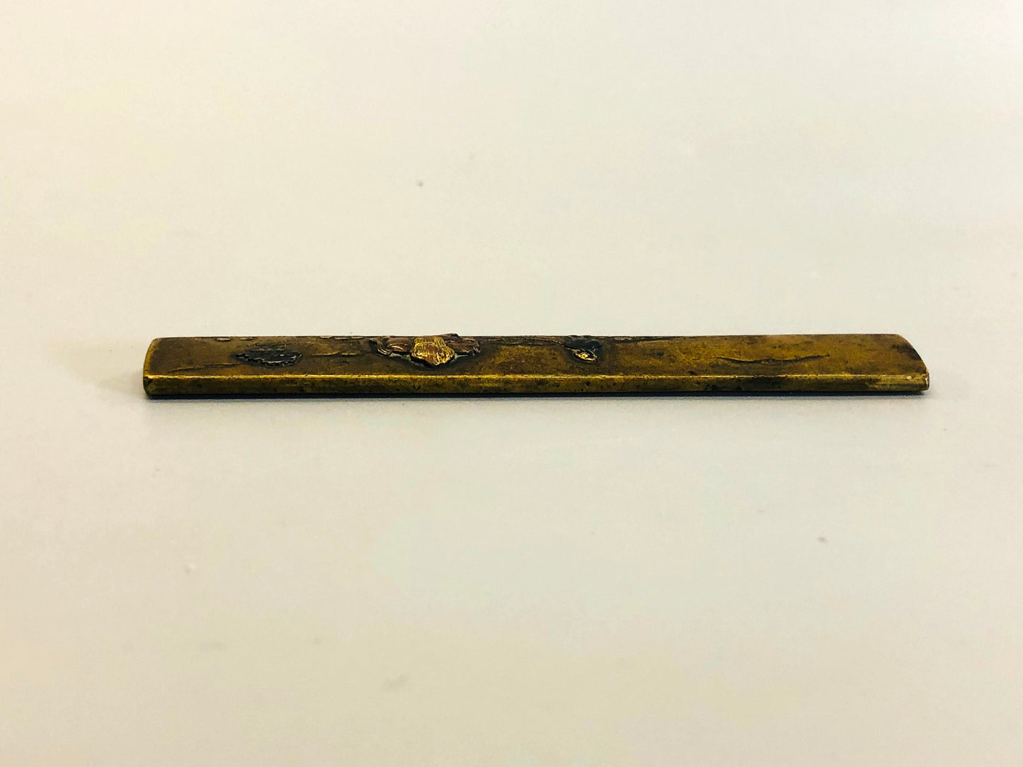 Y5314 TSUKA Kogatana small sword Copper inlay horse box Japan Koshirae antique