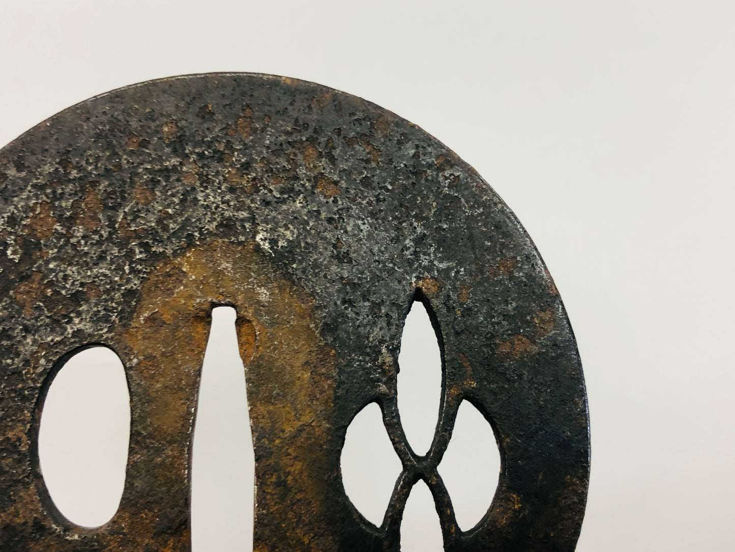 Y5319 TSUBA Iron Sword Guard openwork Japan samurai katana koshirae edo antique