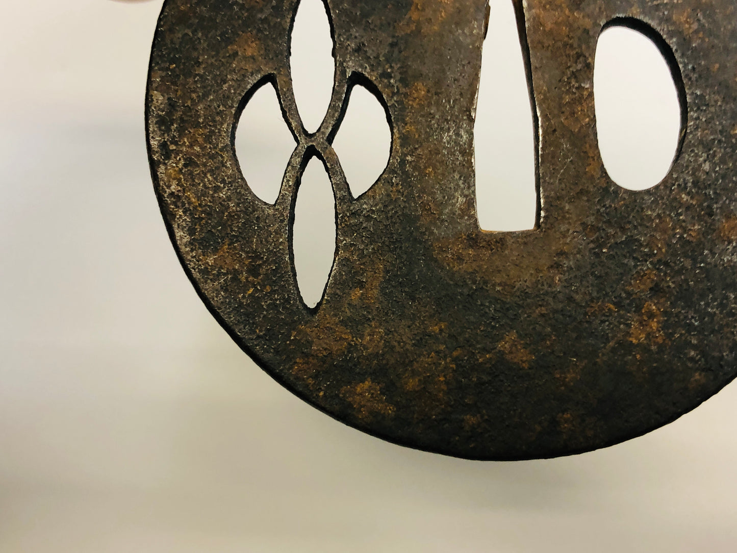 Y5319 TSUBA Iron Sword Guard openwork Japan samurai katana koshirae edo antique