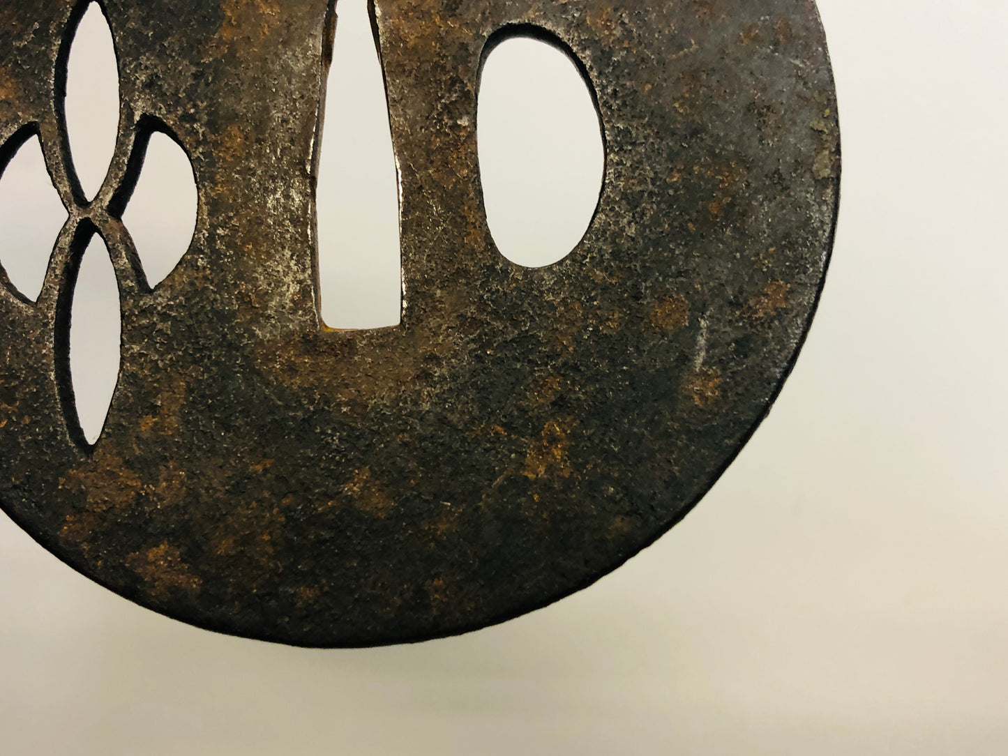 Y5319 TSUBA Iron Sword Guard openwork Japan samurai katana koshirae edo antique