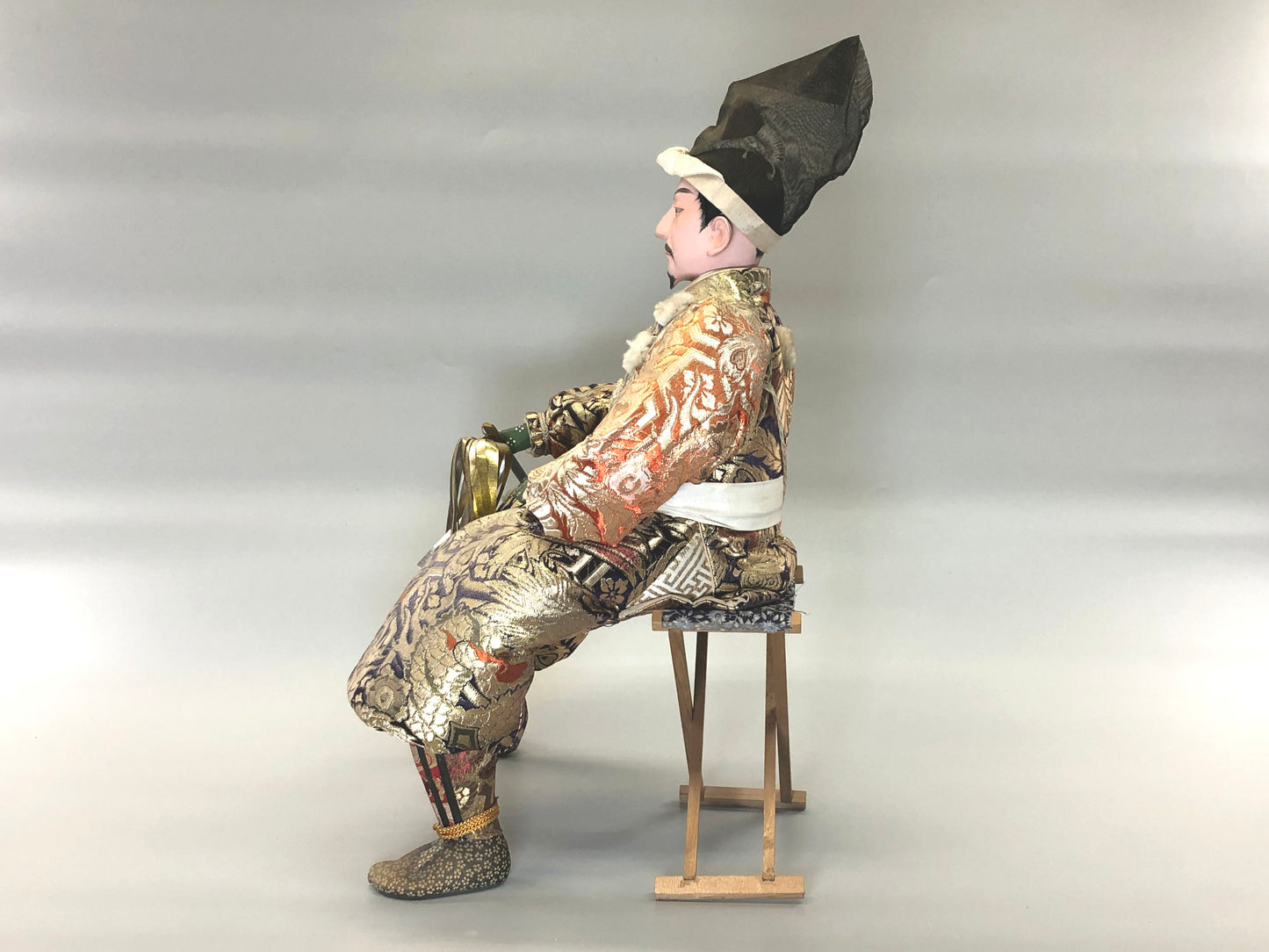 Y5325 NINGYO Samurai doll bushi busho figure figurine Japan vintage antique