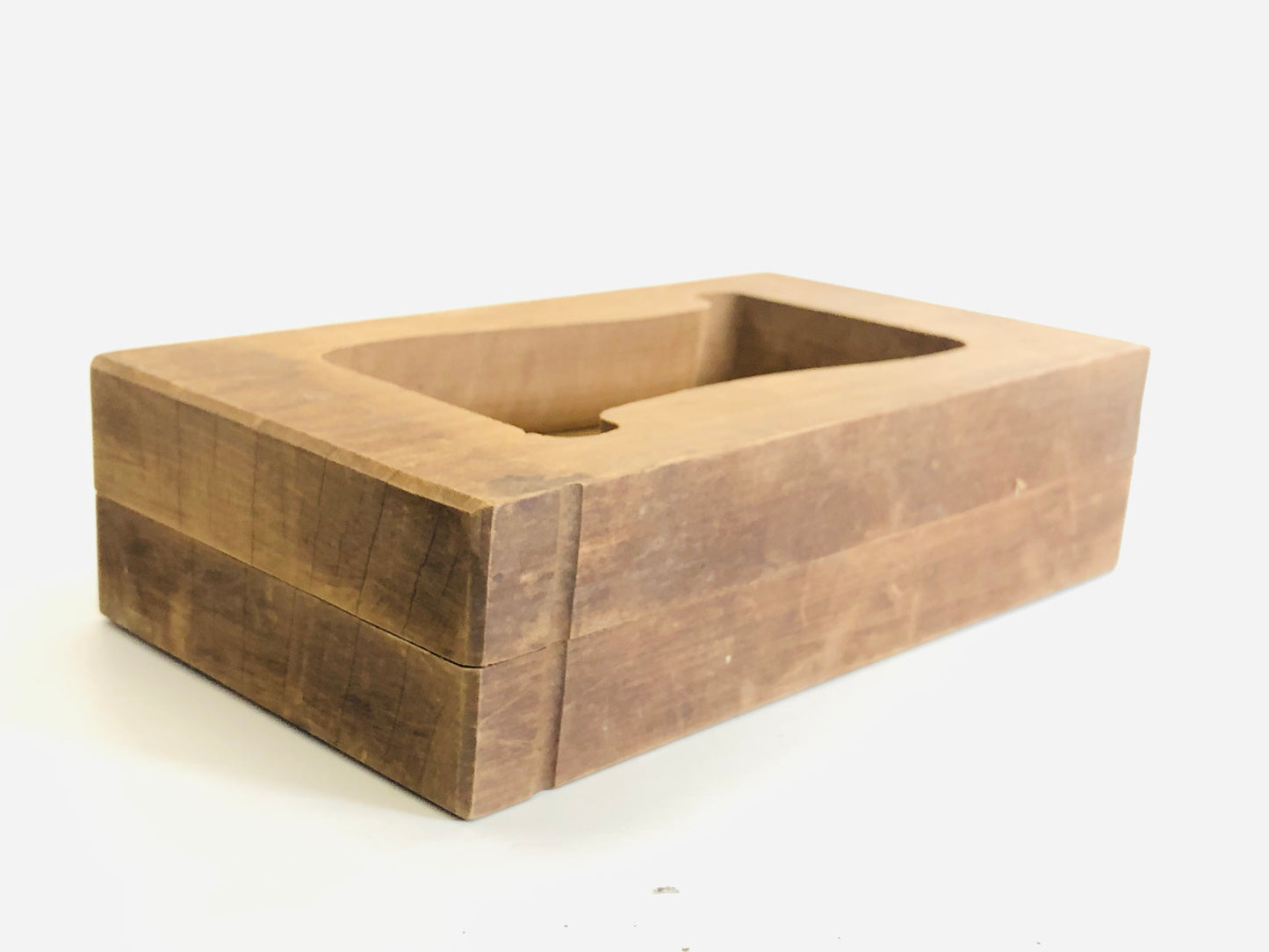 Y5340 KASHIGATA Kanji wood carving Japan antique Wooden Pastry Mold wagashi