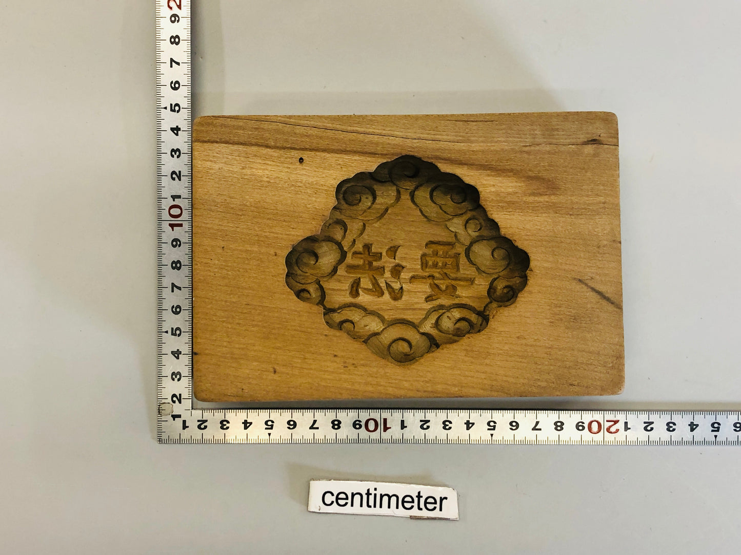 Y5342 KASHIGATA Buddhist memorial service Japan Wooden Pastry Mold wagashi
