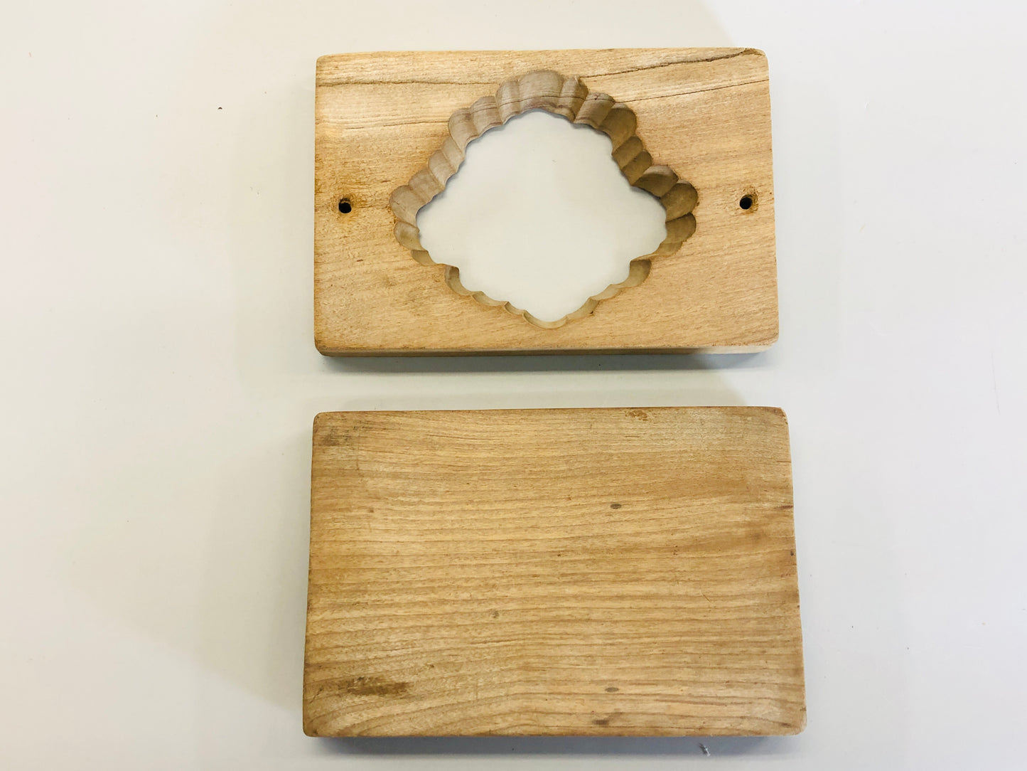 Y5342 KASHIGATA Buddhist memorial service Japan Wooden Pastry Mold wagashi