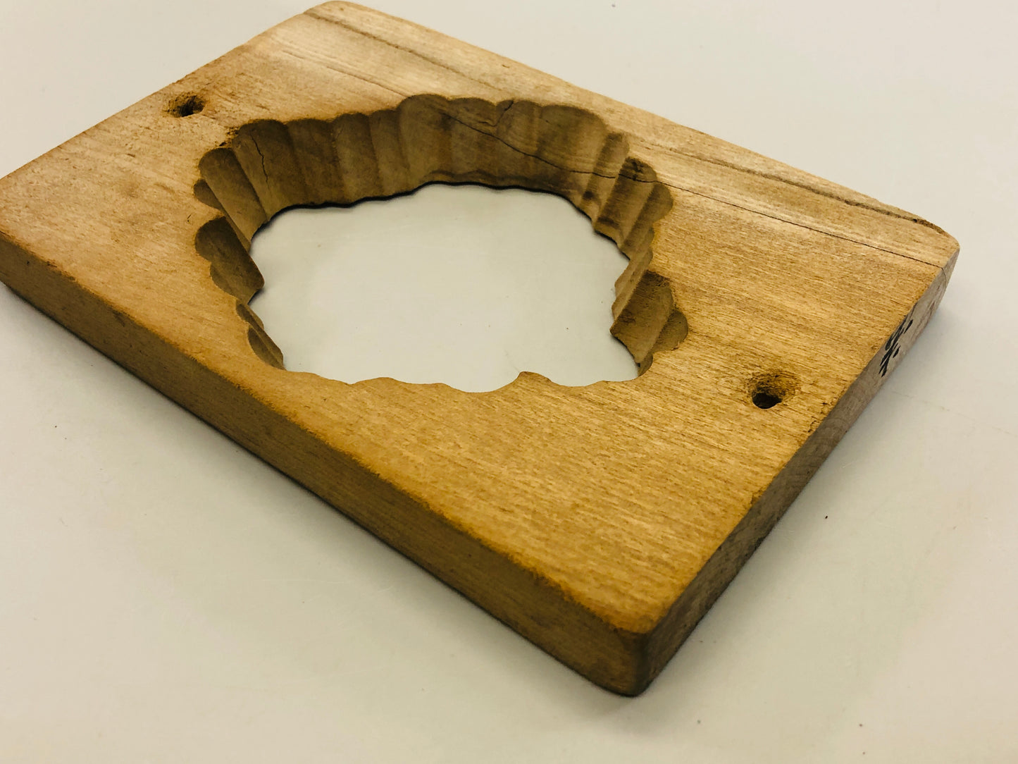 Y5342 KASHIGATA Buddhist memorial service Japan Wooden Pastry Mold wagashi