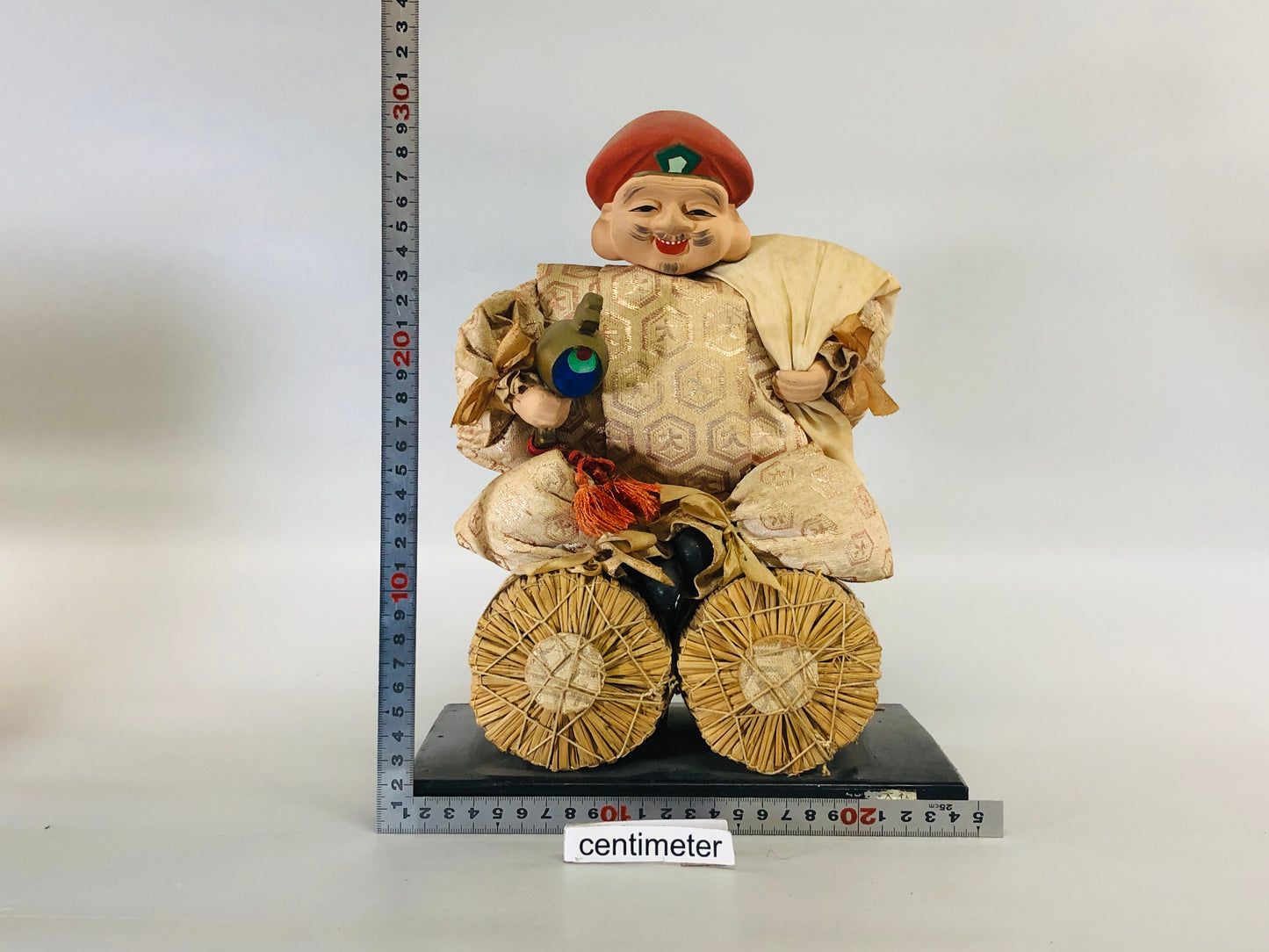 Y5361 STATUE Daikoku God of Wealth figure figurine box Japan antique interior