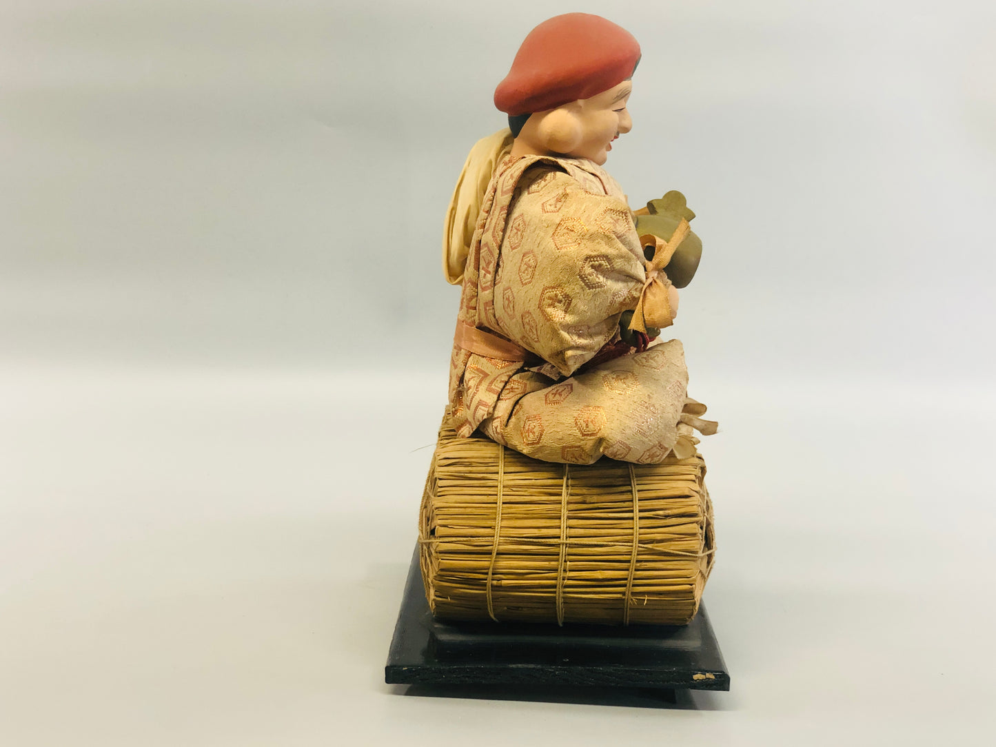 Y5361 STATUE Daikoku God of Wealth figure figurine box Japan antique interior