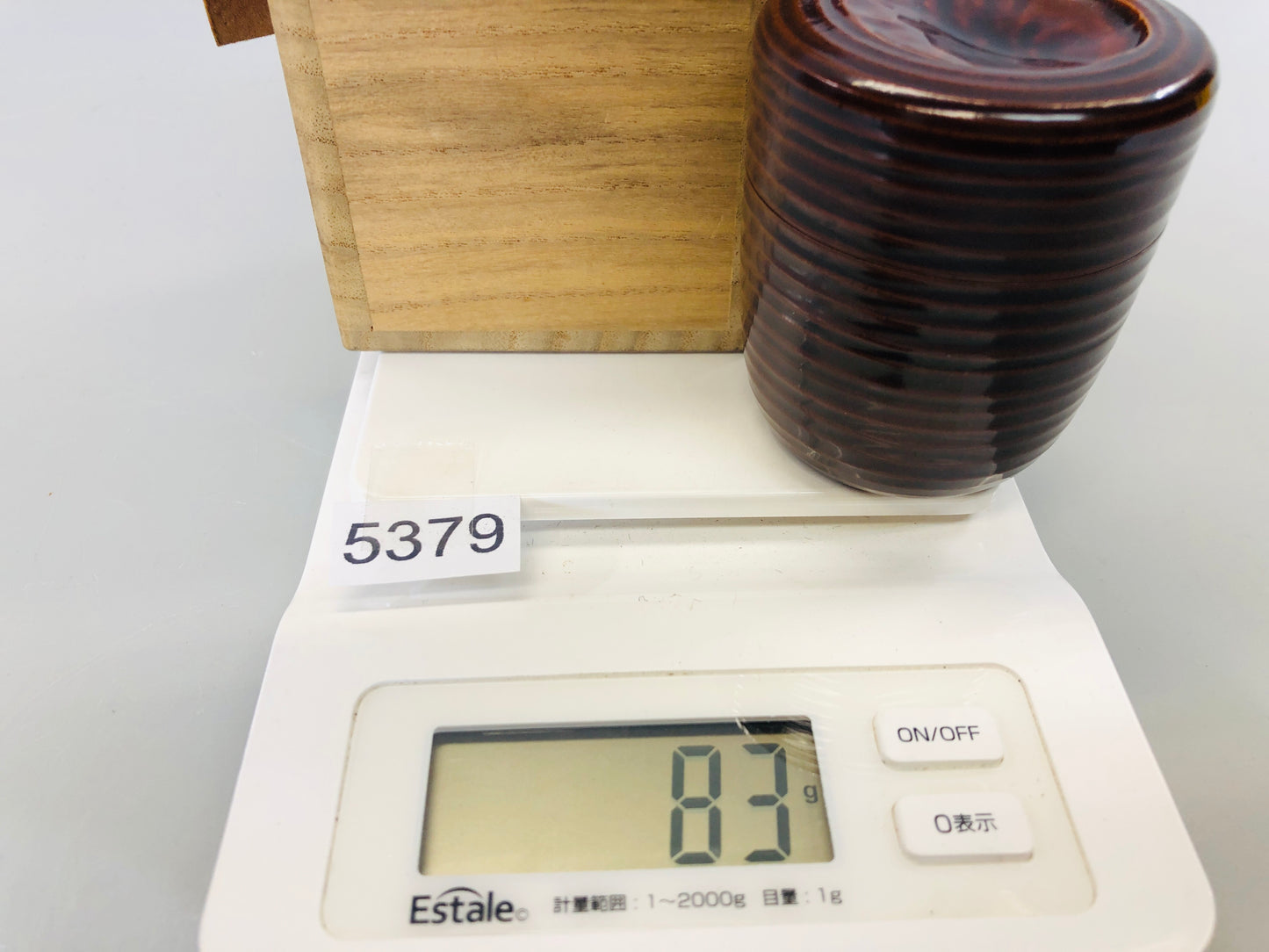 Y5379 NATUME Bamboo Tea Caddy box matcha container Japan Tea Ceremony antique