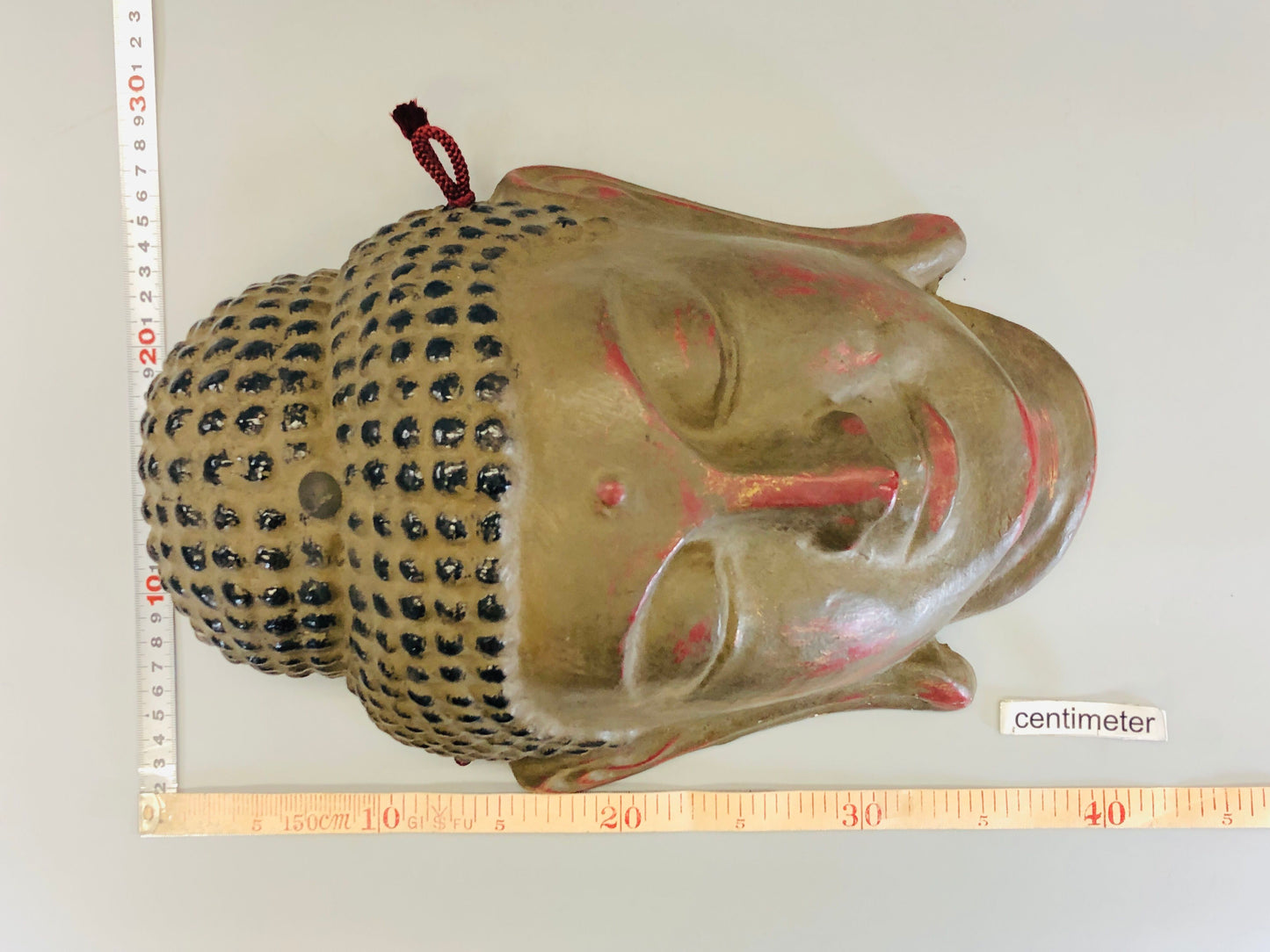 Y5419 MASK Buddha dry lacquer Japan antique omen dance drama interior decor