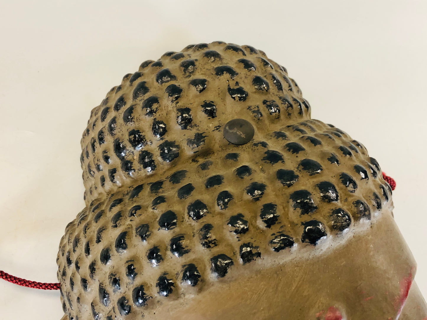Y5419 MASK Buddha dry lacquer Japan antique omen dance drama interior decor