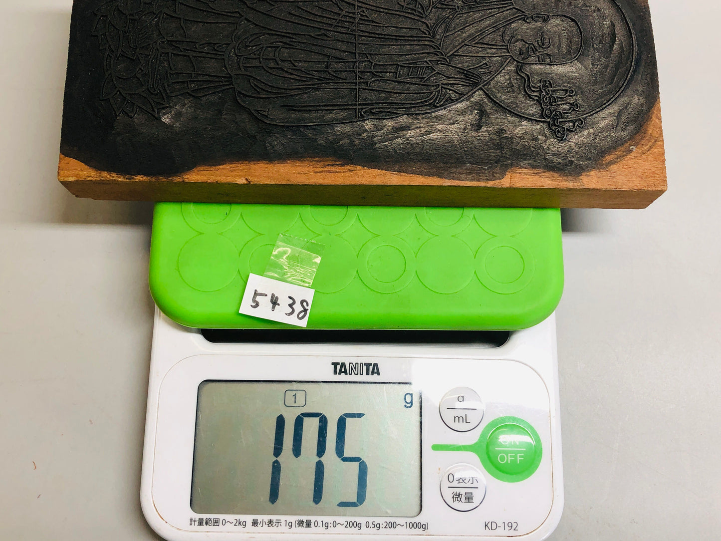 Y5438 WOODBLOCK PRINT Printing Block Buddha statue art one-sided Japan Ukiyoe