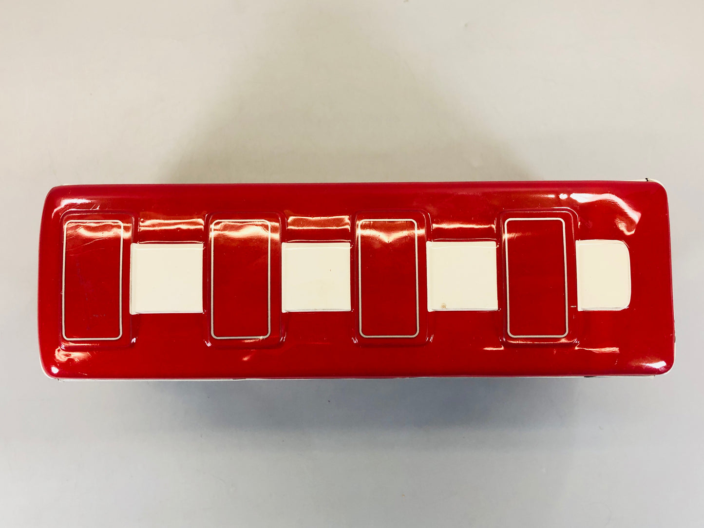 Y5500 TIN TOY Double-decker bus model mini car vehicle box Japan antique vintage