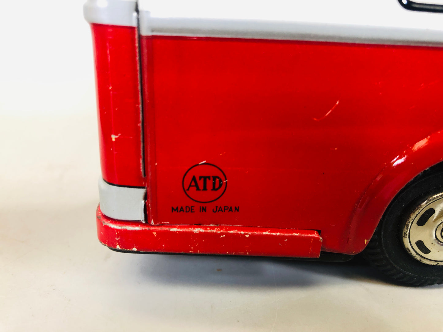 Y5500 TIN TOY Double-decker bus model mini car vehicle box Japan antique vintage