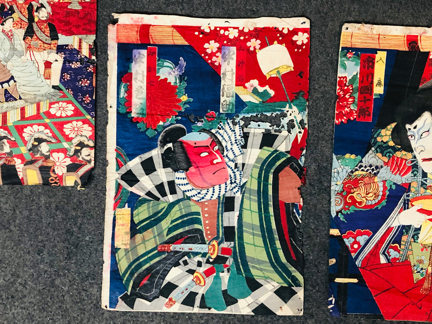 Y5507 WOODBLOCK PRINT Various 6 pieces set Japan Ukiyoe antique vintage art