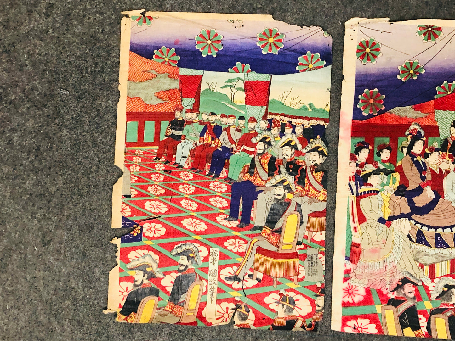 Y5507 WOODBLOCK PRINT Various 6 pieces set Japan Ukiyoe antique vintage art