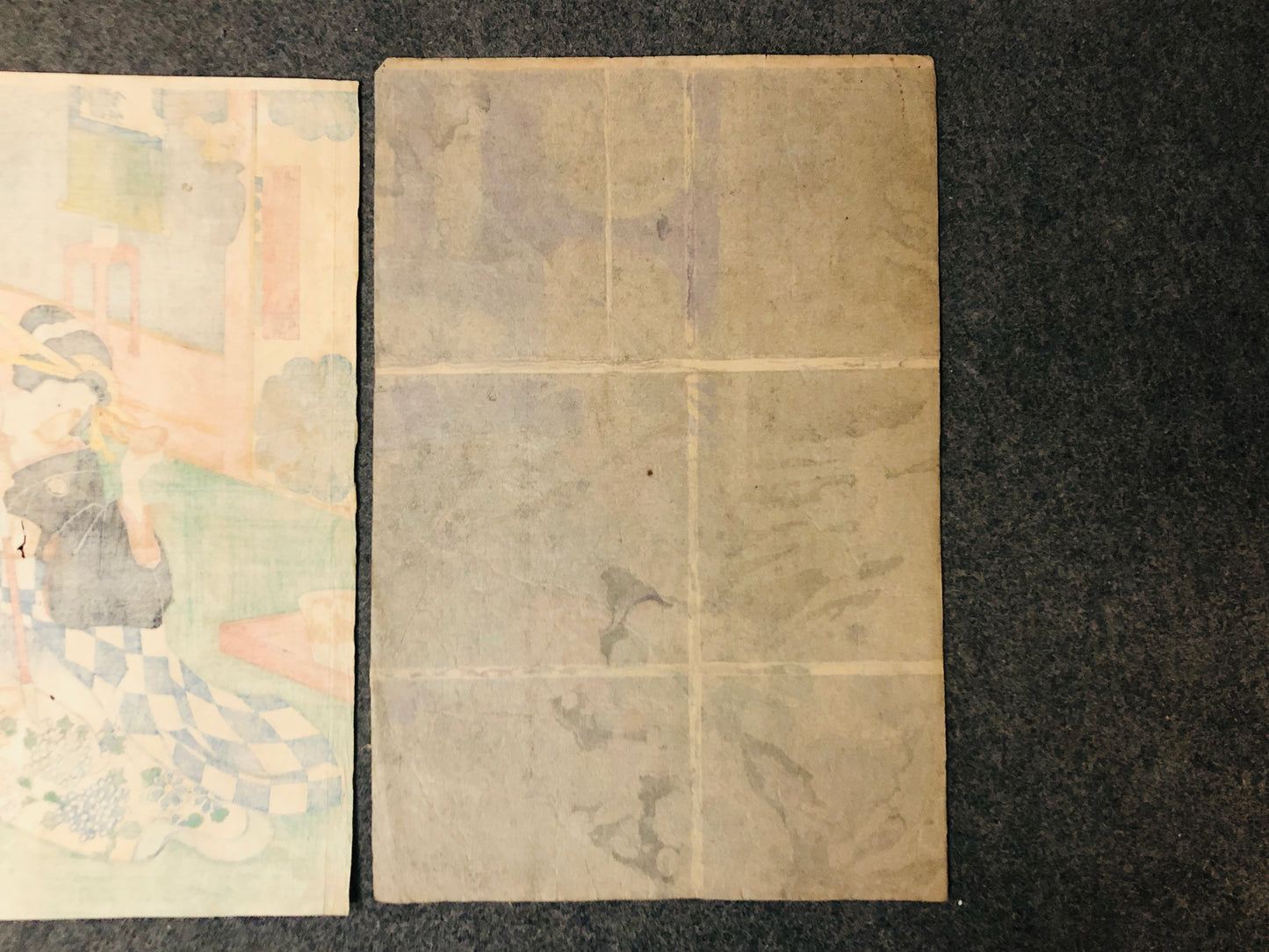 Y5509 WOODBLOCK PRINT Various set of 4 actor beauty Japan Ukiyoe antique art