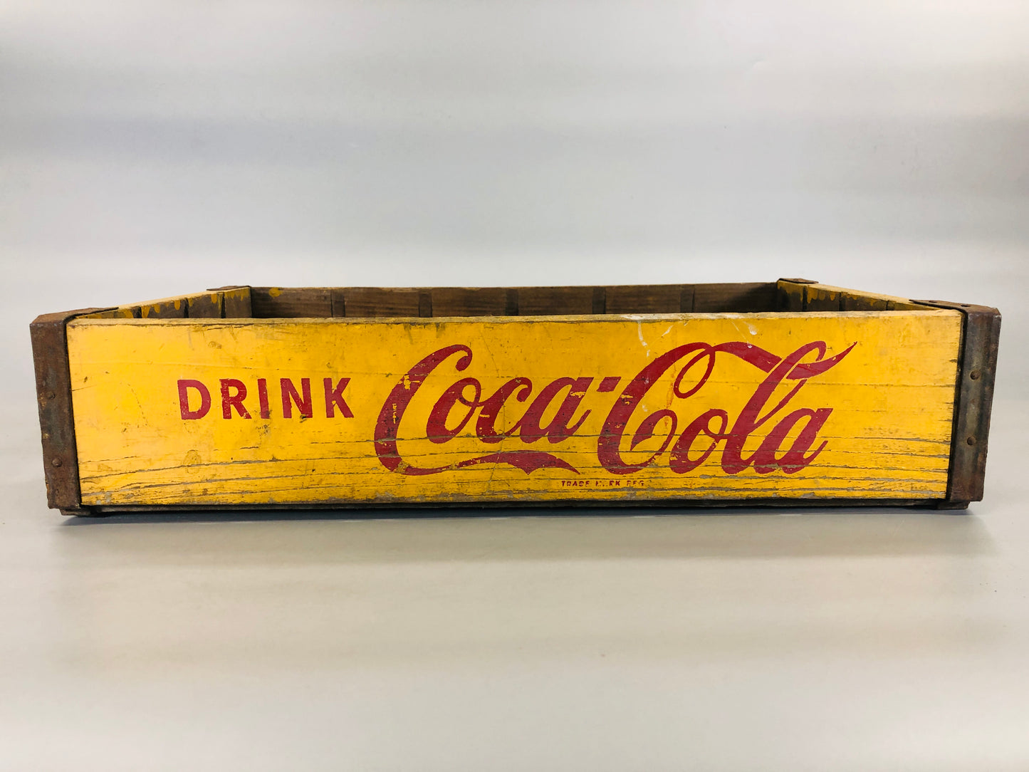 Y5525 BOX Coca-Cola wooden crate Japan antique storage interior vintage retro