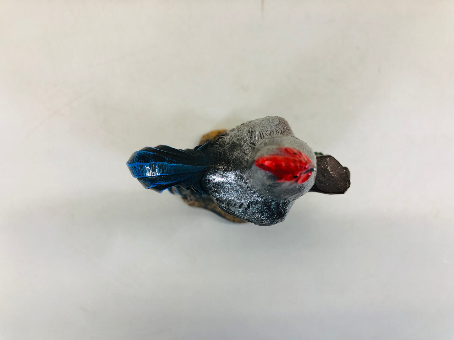 Y5669 OKIMONO metal Chicken bird figure figurine Japan antique interior decor