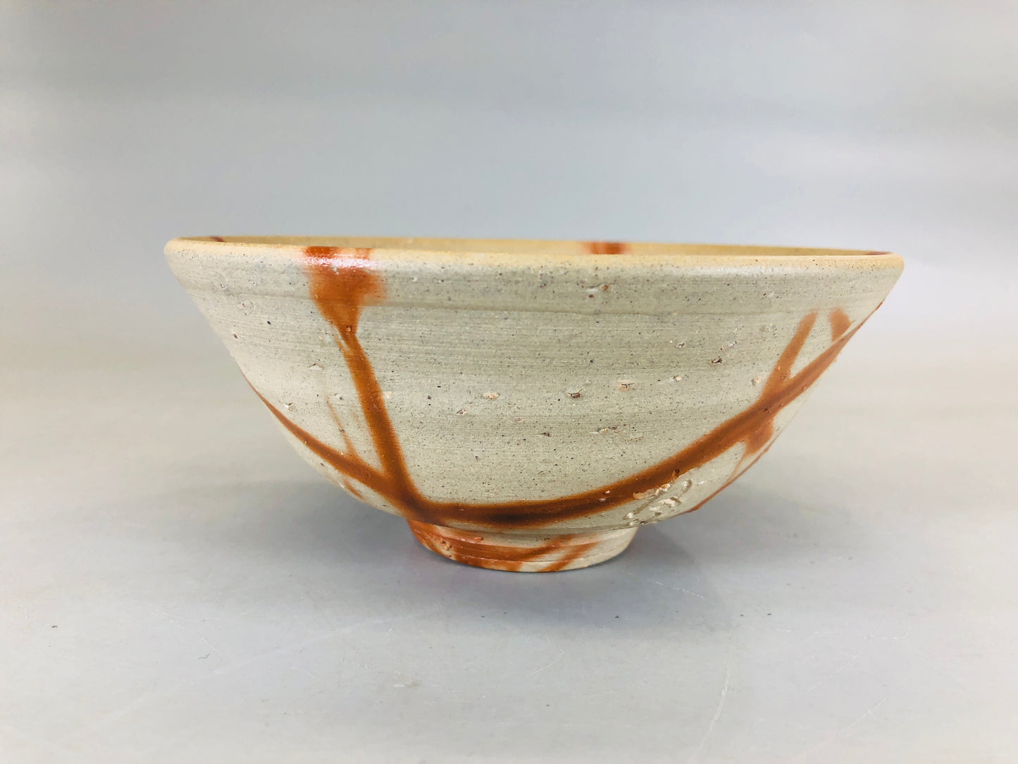 Y5691 CHAWAN Bizen-ware signed box Japan antique tea ceremony bowl pottery