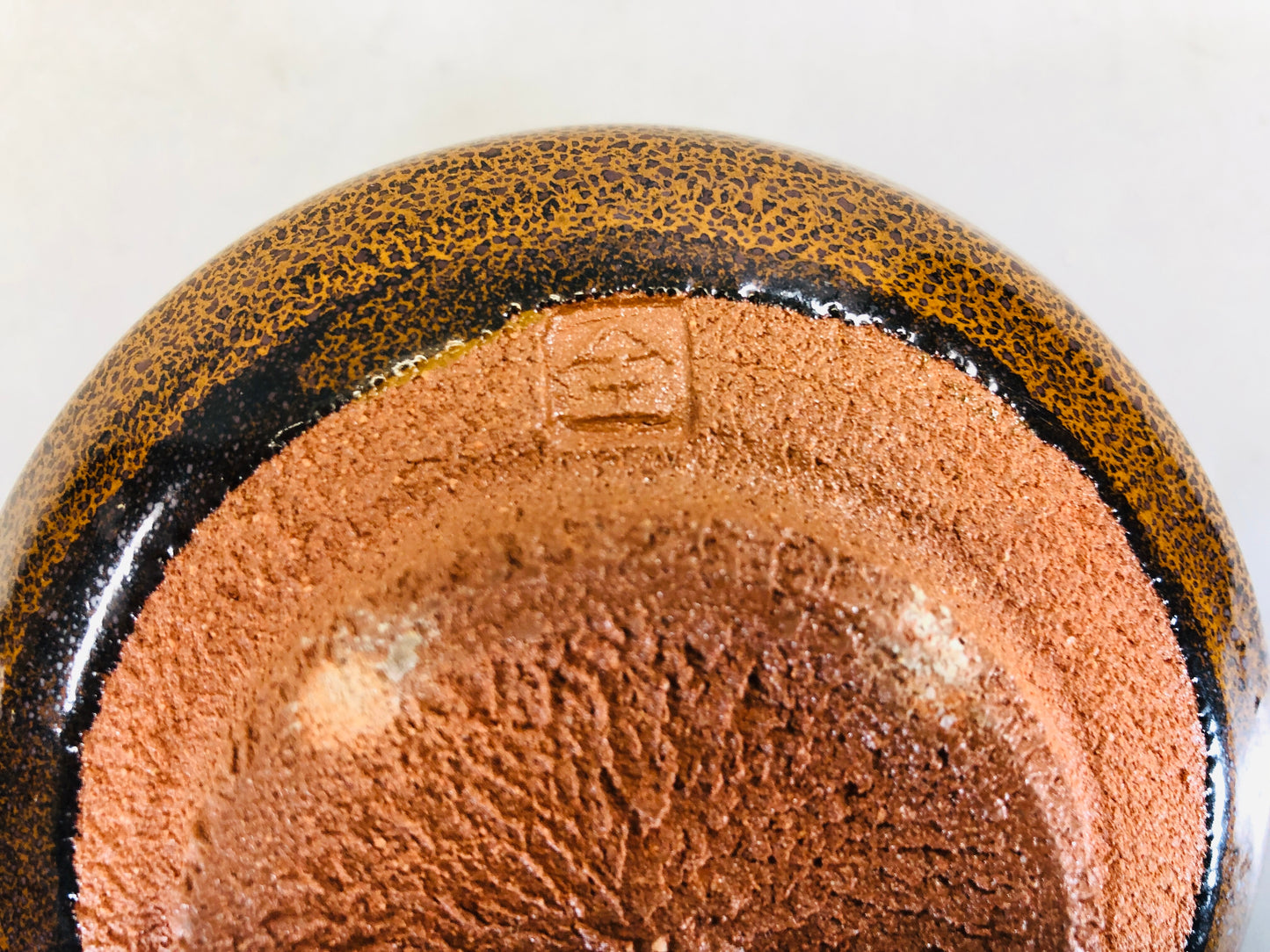 Y5696 CHAWAN Karatsu-ware signed box Japan antique tea ceremony bowl pottery cup