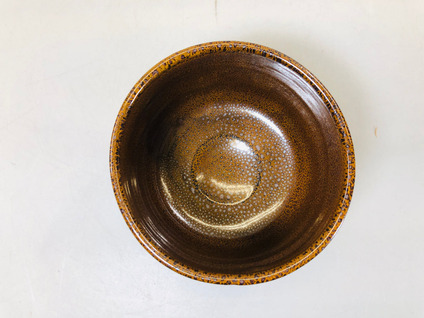 Y5696 CHAWAN Karatsu-ware signed box Japan antique tea ceremony bowl pottery cup