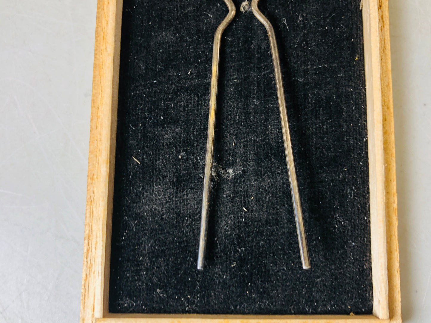 Y5727 KANZASHI Coral Cloisonne Silverwork Hair Stick pin Japan kimono antique