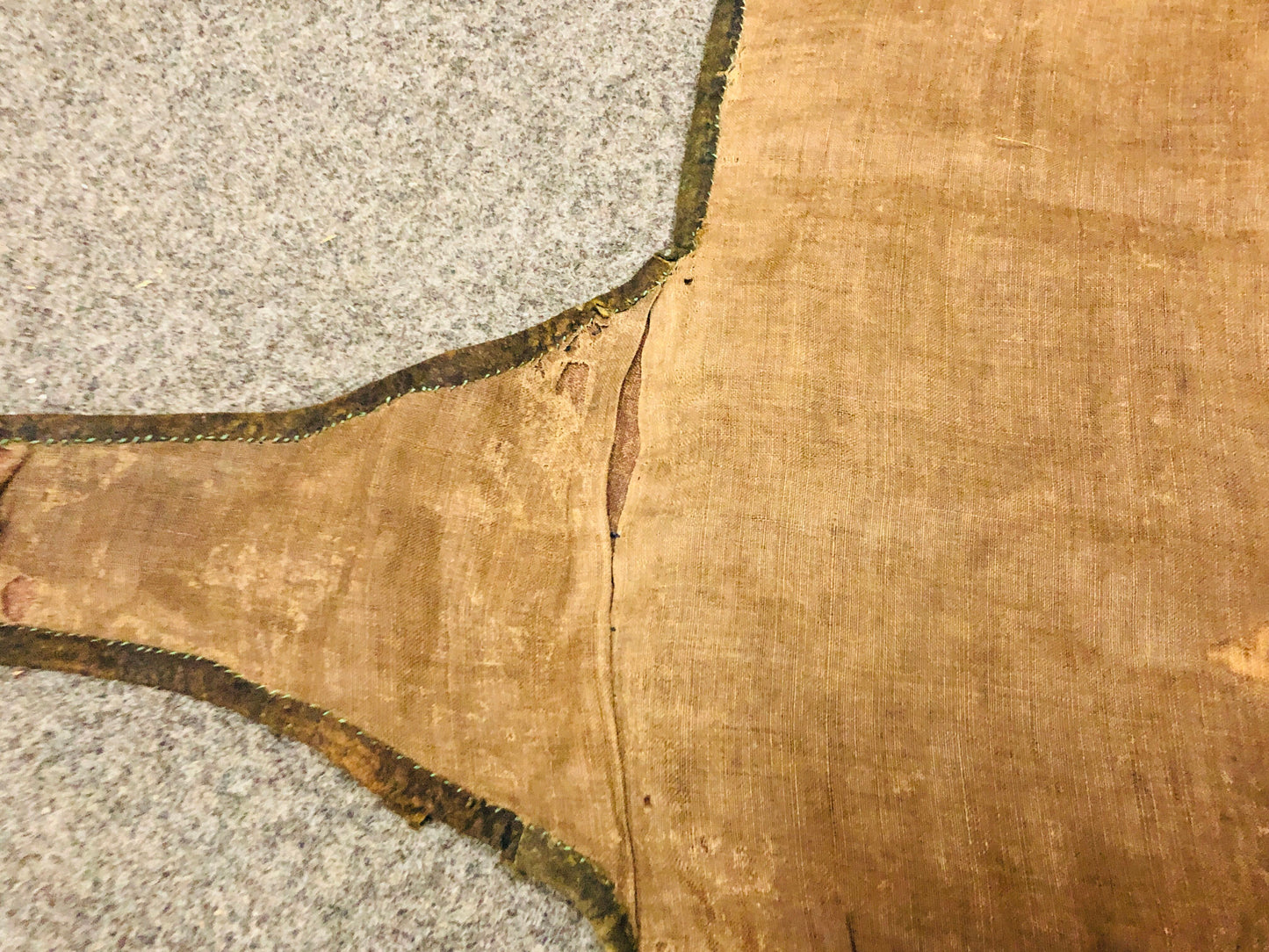 Y5752 YOROI Haidate iron thigh guard Edo period Japan antique vintage armor gear