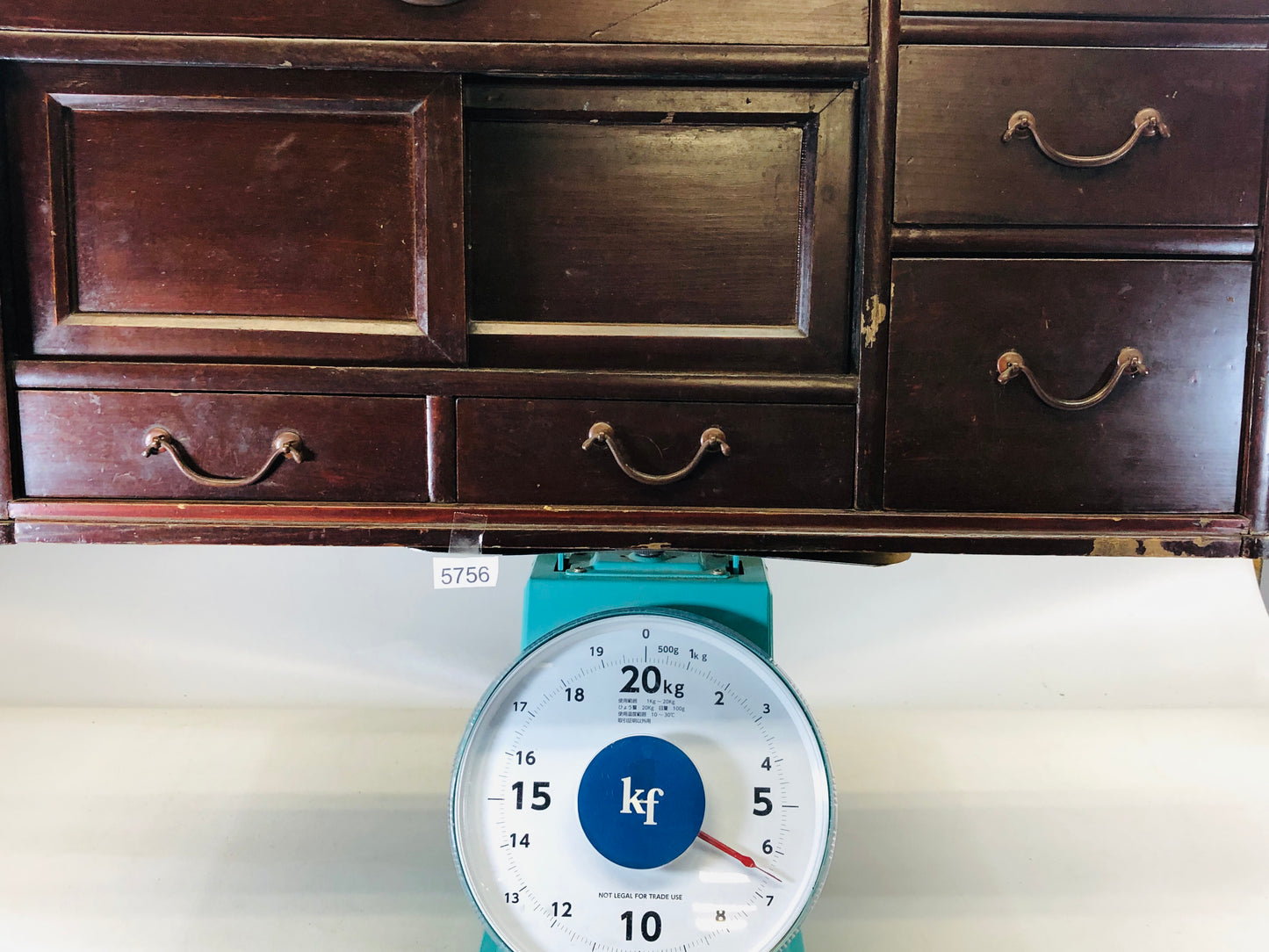 Y5756 TANSU small wooden Chest of Drawers storage Japan antique vintage interior