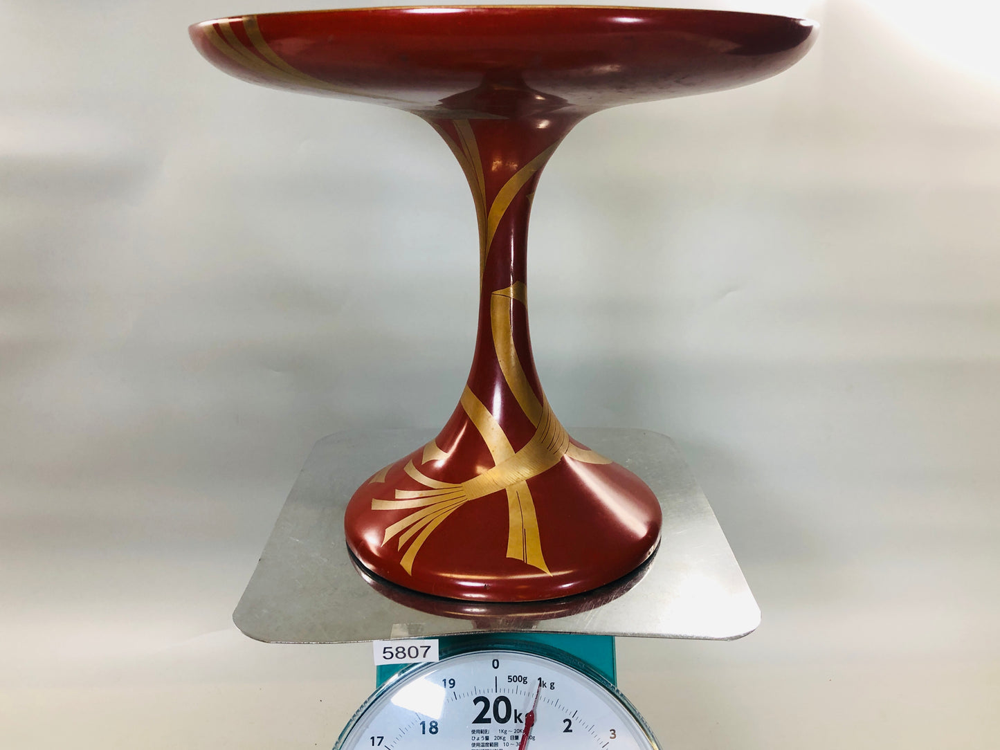 Y5807 Buddhist Altar Equipment Takatsuki Vermilion gold Makie Japan antique